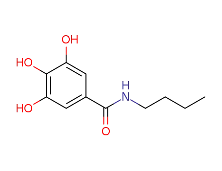 Molecular Structure of 110482-92-3 (Benzamide, N-butyl-3,4,5-trihydroxy-)