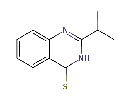 Molecular Structure of 13193-53-8 (4(1H)-Quinazolinethione, 2-(1-methylethyl)-)