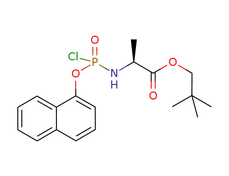 (S)-2-[chloro-(naphthalen-1-yloxy)-phosphorylamino]-propionic acid 2,2-dimethyl propyl ester