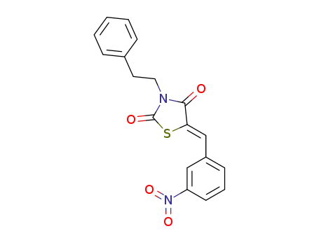 (Z)-5-(3-nitrobenzylidene)-3-phenethylthiazolidine-2,4-dione