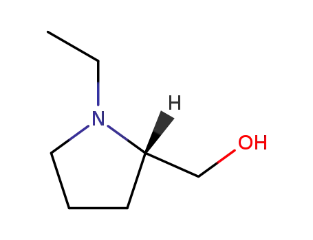Molecular Structure of 35120-34-4 ((S)-1-ethyl-2-hydroxymethylpyrrolidine)