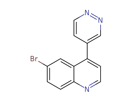 Quinoline, 6-bromo-4-(4-pyridazinyl)-