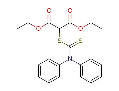Molecular Structure of 230310-02-8 (Propanedioic acid, [[(diphenylamino)thioxomethyl]thio]-, diethyl ester)