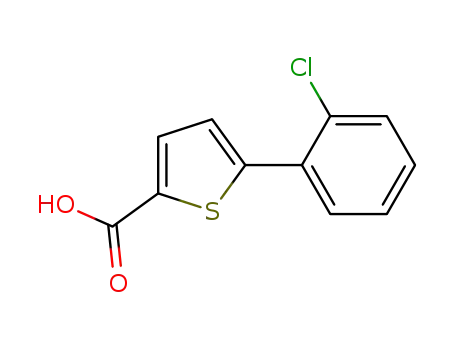 Molecular Structure of 500604-91-1 (5-(2-chlorophenyl)thiophene-2-carboxylic acid)