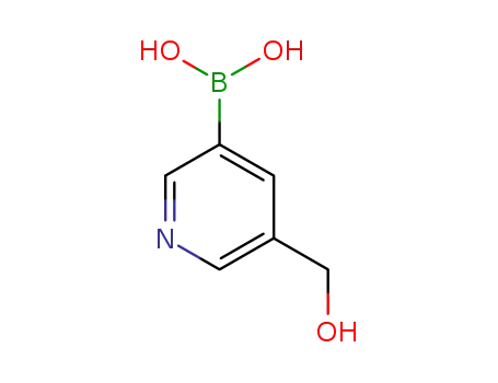 Molecular Structure of 908369-20-0 (5-(HYDROXYMETHYL)-3-PYRIDINYL BORONIC ACID)