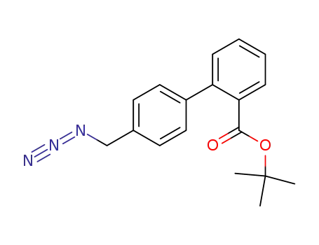 Molecular Structure of 139476-12-3 (4'-(Azidomethyl)[1,1'-biphenyl]-2-carboxylic acid,1,1-dimethylethyl ester)