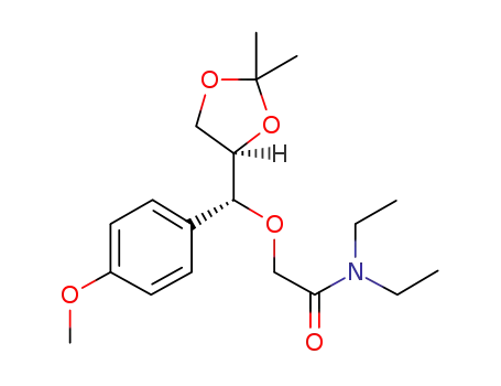 2-((R)-((R)-2,2-dimethyl-1,3-dioxolan-4-yl)(4-methoxyphenyl)methoxy)-N,N-diethylacetamide