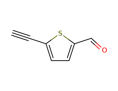 Molecular Structure of 206768-21-0 (2-Thiophenecarboxaldehyde, 5-ethynyl- (9CI))