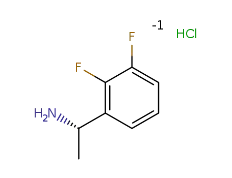 Molecular Structure of 1351580-15-8 ((R)-1-(2,3-Difluorophenyl)ethanaMine hydrochloride)