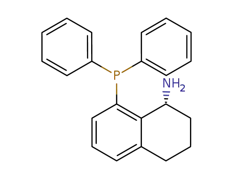 Molecular Structure of 960128-64-7 ((R)-1-Amino-8-(diphenylphosphino)-1,2,3,4-tetrahydronaphthalene, min. 97%)