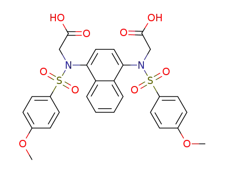 2,2′-(naphthalene-1,4-diylbis(((4-methoxyphenyl)sulfonyl)azanediyl))diacetic acid