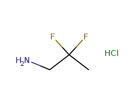 Molecular Structure of 868241-48-9 (2,2-Difluoropropylamine hydrochloride)