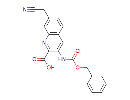 3-{[(benzyloxy)carbonyl]amino}-7-(cyanomethyl)quinoline-2-carboxylic acid