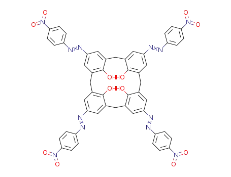p-tetrakis-(4-nitrophenylazo)calix<4>arene