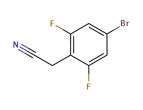 Molecular Structure of 537033-52-6 (2-(4-broMo-2,6-difluorophenyl)acetonitrile)