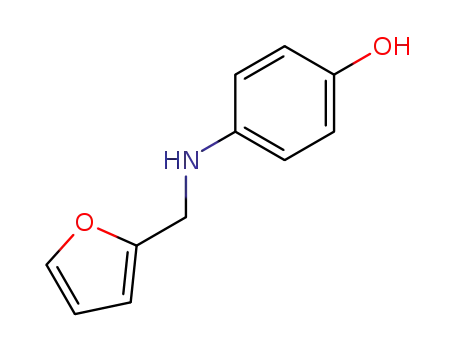 Molecular Structure of 123558-04-3 (4-[(FURAN-2-YLMETHYL)-AMINO]-PHENOL)