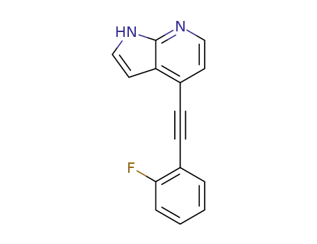 4-(2-fluorophenylethynyl)-1H-pyrrolo[2,3-b]pyridine