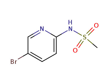 Molecular Structure of 89466-22-8 (N-(5-Bromo-2-pyridinyl)methanesulfonamide)