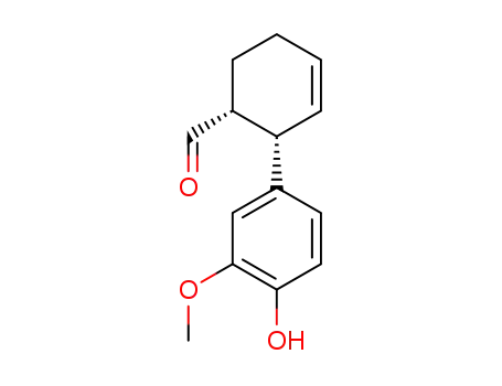(1R,2S)-2-(4-hydroxy-3-methoxyphenyl)cyclohex-3-enecarbaldehyde