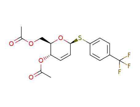 para-trifuoromethylphenyl 4,6-di-O-acetyl-2,3-dideoxy-erythro-hex-2-eno-1-thio-α-D-pyranoside