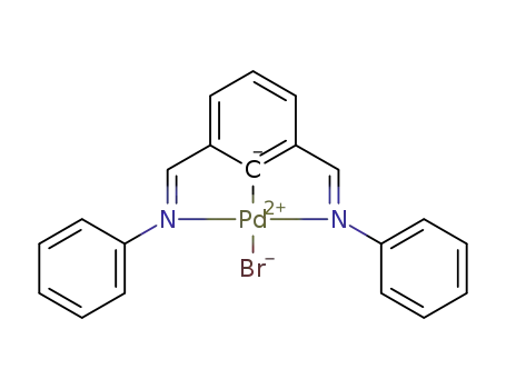 2,6-bis[(N-phenyl)imino]phenylpalladium bromide