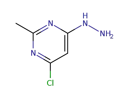 Molecular Structure of 52476-88-7 (4-Chloro-6-hydrazinyl-2-MethylpyriMidine)
