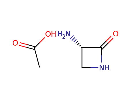 2-Azetidinone, 3-amino-, (S)-, monoacetate