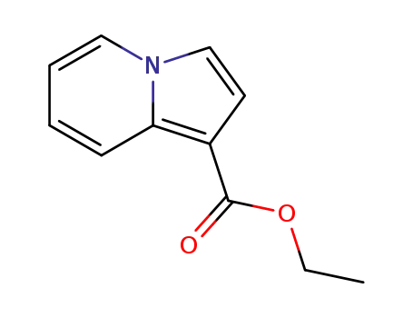 Molecular Structure of 93476-46-1 (1-INDOLIZINECARBOXYLIC ACID ETHYL ESTER)