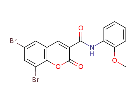 6,8-dibromo-N-(2-methoxyphenyl)-2-oxo-2H-chromene-3-carboxamide