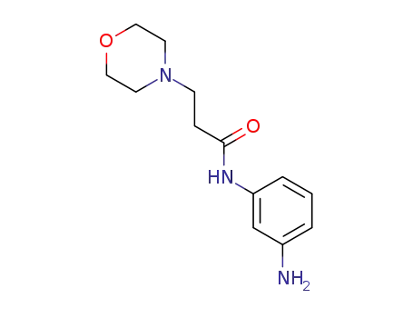Molecular Structure of 937630-96-1 (N-(3-Amino-phenyl)-3-morpholin-4-yl-propionamide)