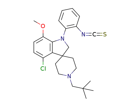4-chloro-1-(2-isothiocyanatophenyl)-7-methoxy-1'-neopentylspiro[indoline-3,4'-piperidine]