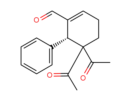(R)-5,5-diacetyl-6-phenylcyclohex-1-enecarbaldehyde