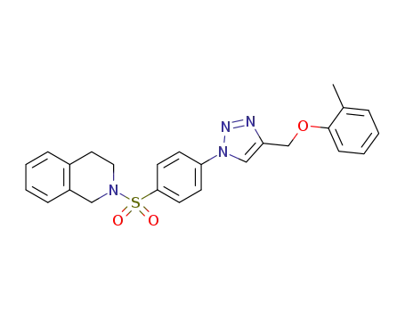 2-((4-(4-((o-tolyloxy)methyl)-1H-1,2,3-triazol-1-yl)phenyl)sulfonyl)-1,2,3,4-tetrahydroisoquinoline
