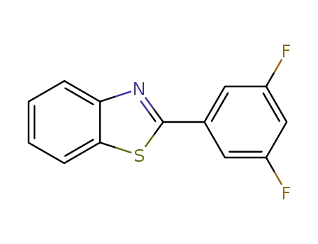 Molecular Structure of 156215-40-6 (2-(3,5-Difluoro-phenyl)-benzothiazole)
