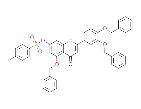 5-(benzyloxy)-2-(3,4-bis(benzyloxy)phenyl)-4-oxo-4H-chromen-7-yl-4-methylbenzenesulfonate