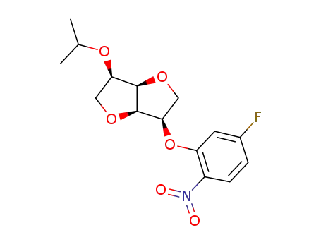 (3R,3aR,6R,6aR)-3-(5-fluoro-2-nitro-phenoxy)-6-isopropoxy-2,3,3a,5,6,6a-hexahydrofuro[3,2-b]furan