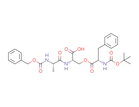 (S)-2-((S)-2-(((benzyloxy)carbonyl)amino)propanamido)-3-(((S)-2-(((tert-butoxy)carbonyl)amino)-3-phenylpropanoyl)oxy)propanoic acid