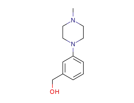 Molecular Structure of 123987-13-3 (3-(4-METHYLPIPERAZIN-1-YL)PHENYL]METHANOL)