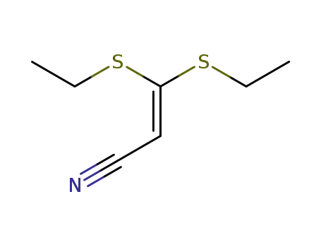 2-Propenenitrile, 3,3-bis(ethylthio)-