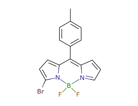 7-bromo-5,5-difluoro-10-(p-tolyl)-5H-dipyrrolo[1,2-c:2',1'-f][1,3,2]diazaborinin-4-ium-5-uide