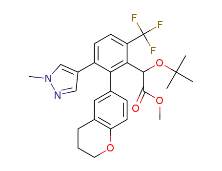 methyl 2-(tert-butoxy)-2-[2-(3 ,4-dihydro-2H-1-benzopyran-6-yl)-3-(1-methyl-1H-pyrazol-4-yl)-6-(trifluoromethyl)phenyl]acetate