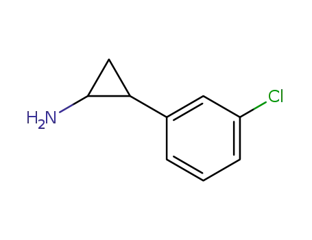 Molecular Structure of 61114-40-7 (2-(3-CHLORO-PHENYL)-CYCLOPROPYLAMINE)