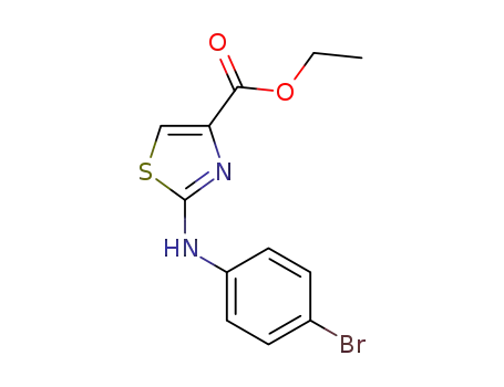 Molecular Structure of 165682-91-7 (ethyl 2-((4-bromophenyl)amino)thiazole-4-carboxylate)