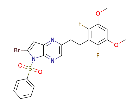 6-bromo-2-[2-(2,6-difluoro-3,5-dimethoxyphenyl)ethyl]-5-(phenylsulfonyl)-5H-pyrrolo[2,3-b]pyrazine