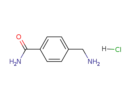 Molecular Structure of 20188-40-3 (4-AMINOMETHYL-BENZAMIDE HYDROCHLORIDE)
