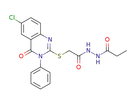 N'-[2-(6-chloro-4-oxo-3-phenyl-3,4-dihydroquinazolin-2ylthio)acetyl]propionohydrazide