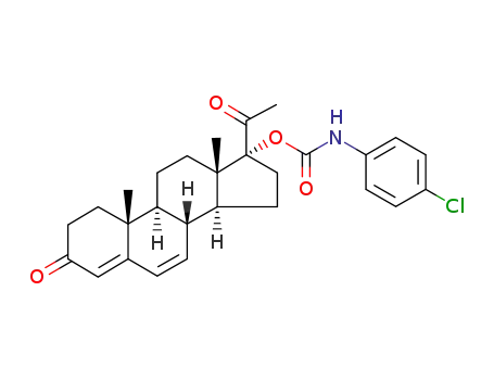 17α-p-chlorophenylcarbamoiloxypregn-4,6-dien-3,20-dione