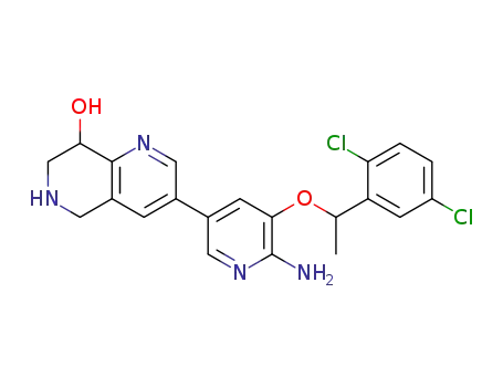 3-(6-amino-5-(1-(2,5-dichlorophenyl)ethoxy)pyridin-3-yl)-5,6,7,8-tetrahydro-1,6-naphthyridin-8-ol