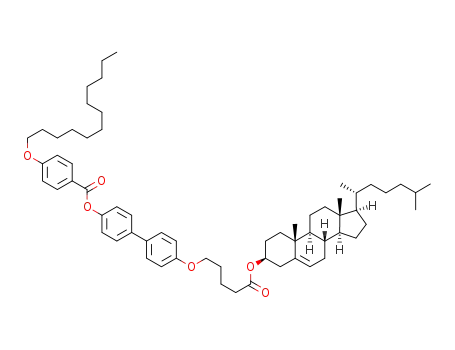 4′-((5-cholesteryloxy-5-oxopentyl)oxy)biphenyl-4-yl 4-(dodecyloxy)benzoate