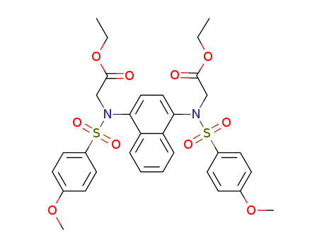 diethyl 2,2′-(naphthalene-1,4-diylbis(((4-methoxyphenyl)sulfonyl)azanediyl))diacetate